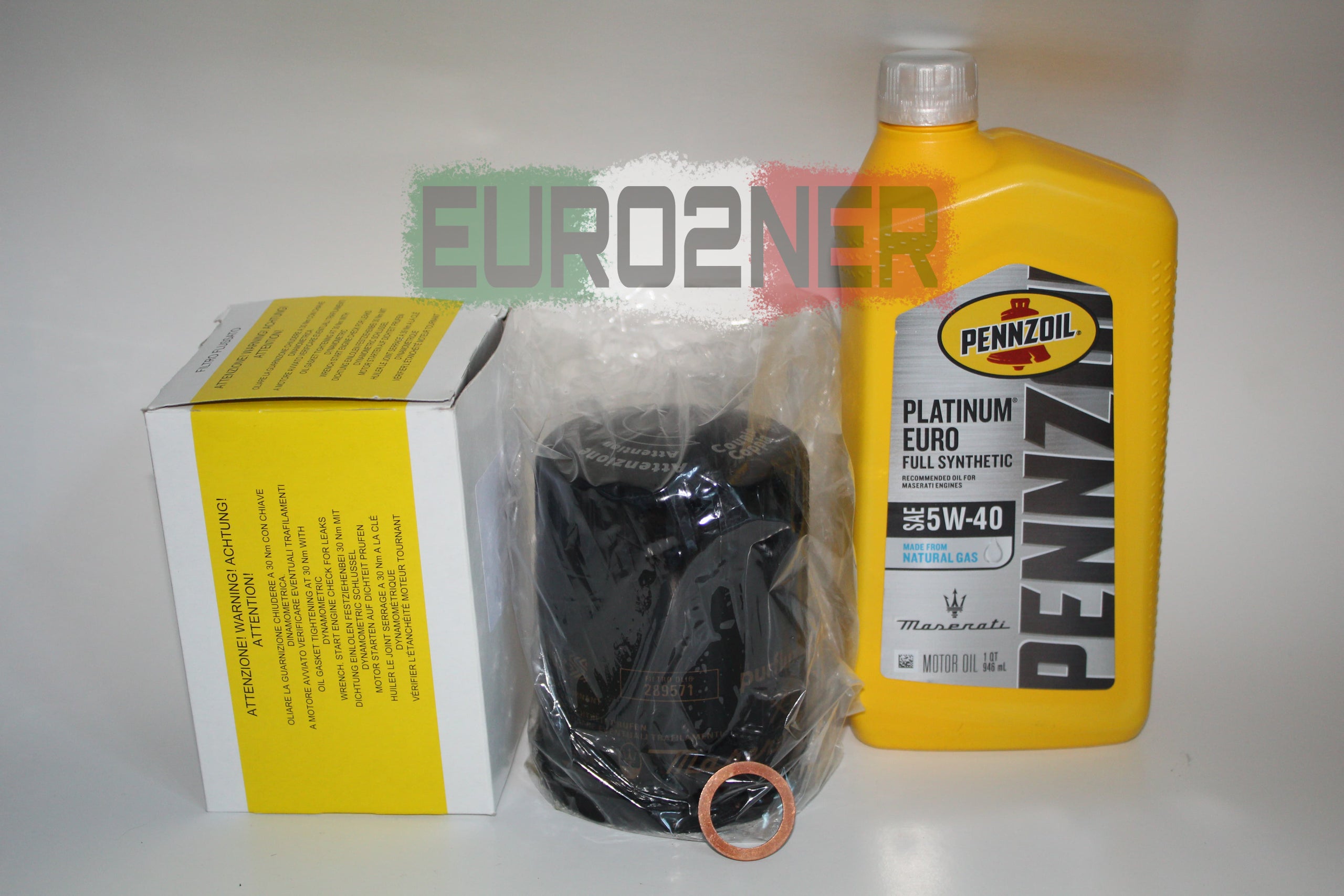 Euro2ner Maserati GranTurismo Oil Change Kit 4.7L and 4.2L Euro2ner